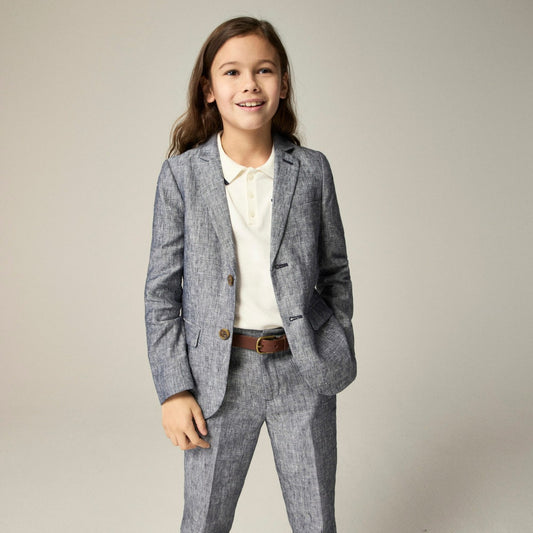 Kids Boys' Ludlow unstructured suit jacket in linen - J.Crew