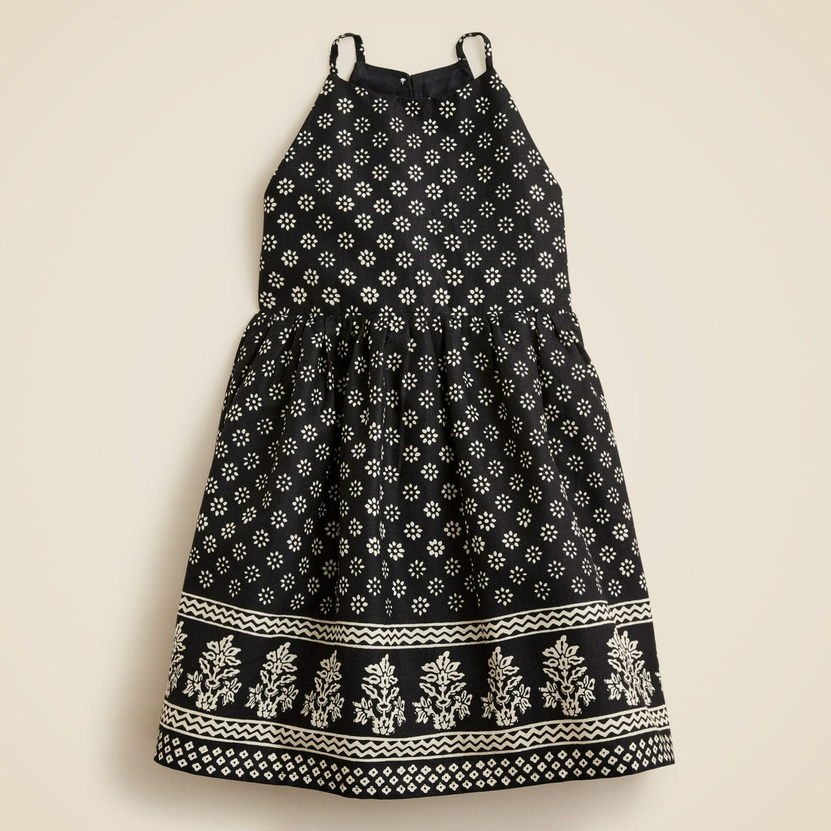 Kids Girls' halter dress in linen-cotton blend - J.Crew