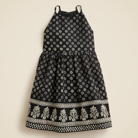 Kids Girls' halter dress in linen-cotton blend - J.Crew