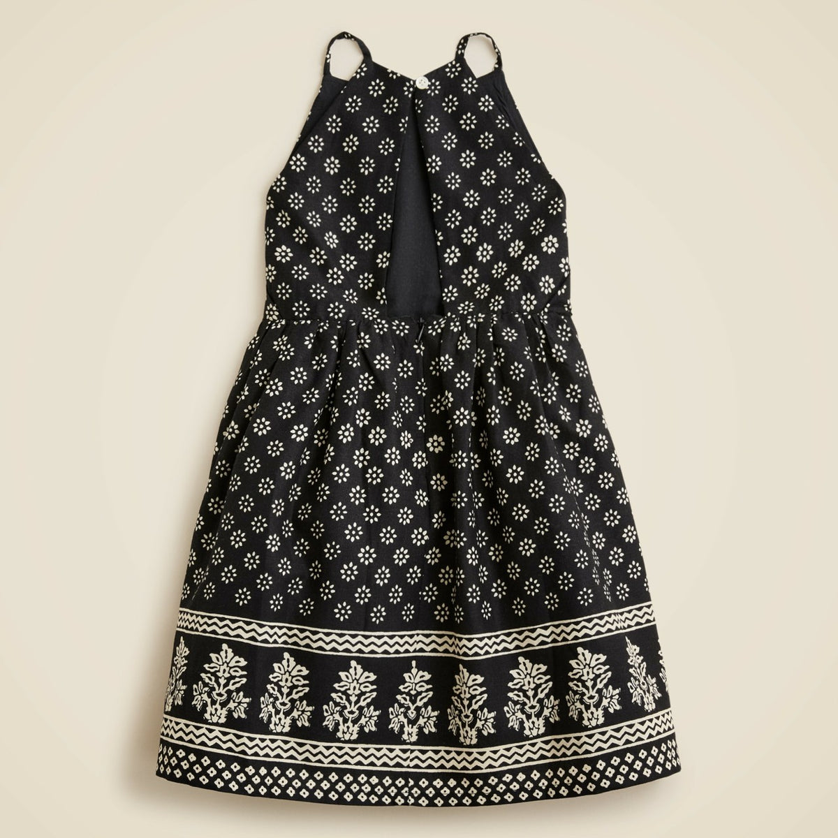 Kids Girls' halter dress in linen-cotton blend - J.Crew