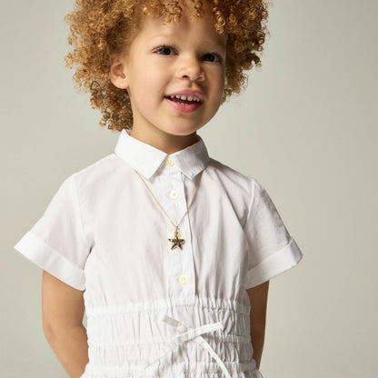 Kids Girls' Elena shirtdress in cotton poplin - J.Crew