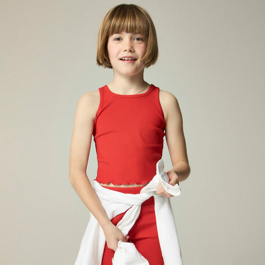 Kids Girls' active tank top in stretchy rib - J.Crew