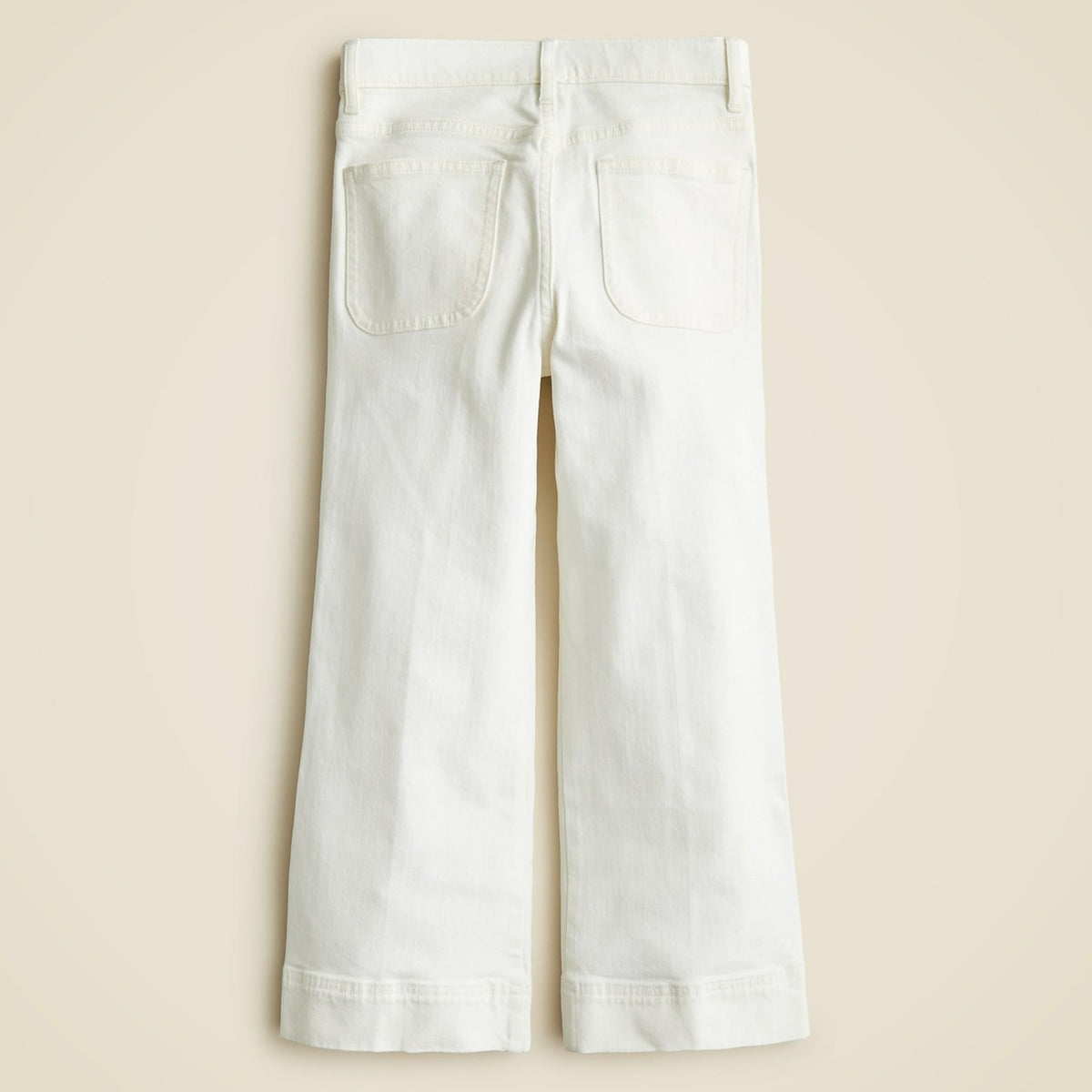 Kids Girls' Sailor stretch denim trouser in white - J.Crew