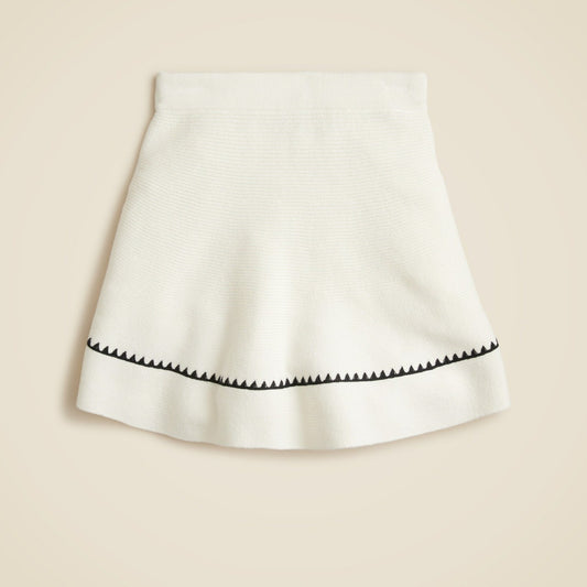 Kids Girls' crochet tennis skirt with rickrack - J.Crew