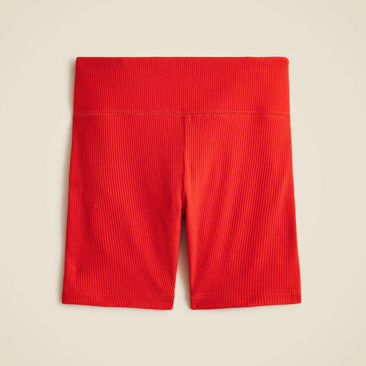 Kids Girls' active bike short in stretchy rib - J.Crew