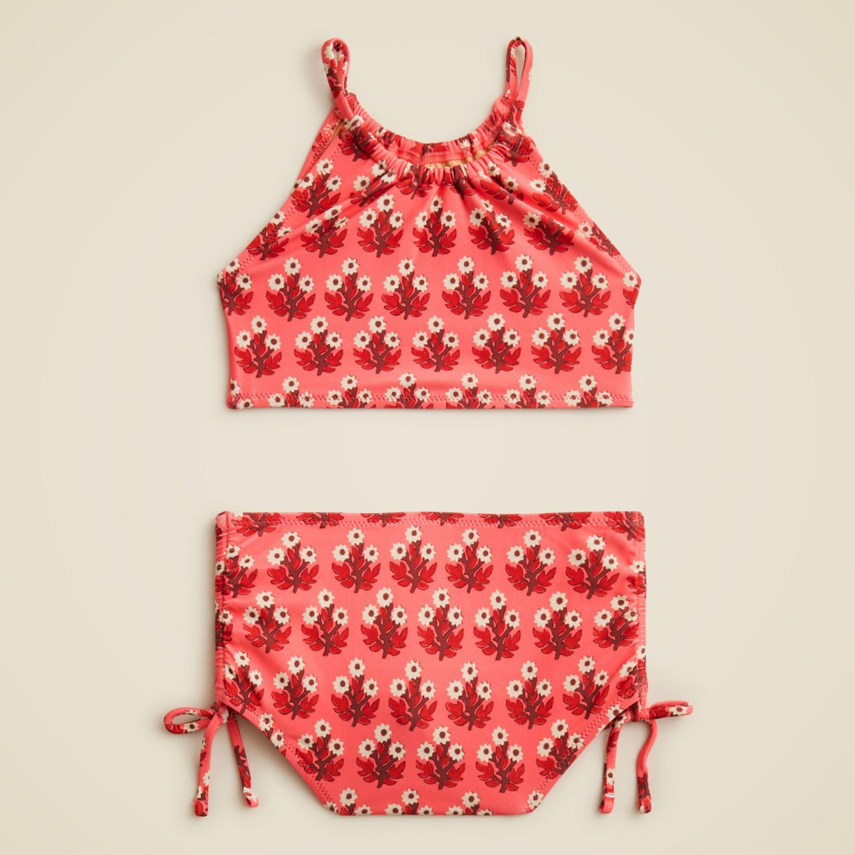 Kids Girls' bow-tie two-piece swimsuit with UPF 50+ fabric - J.Crew