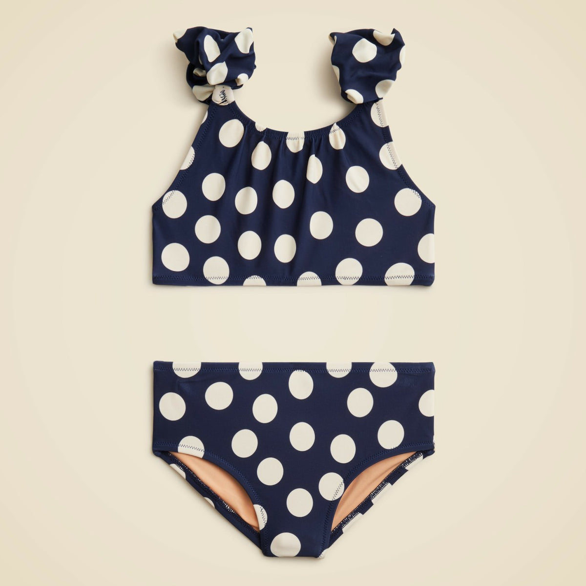 Kids Girls' puff-sleeve two-piece swimsuit with UPF 50+ fabric - J.Crew
