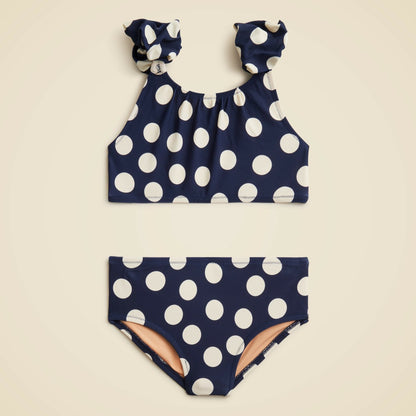 Kids Girls' puff-sleeve two-piece swimsuit with UPF 50+ fabric - J.Crew