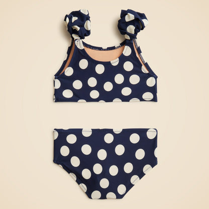 Kids Girls' puff-sleeve two-piece swimsuit with UPF 50+ fabric - J.Crew