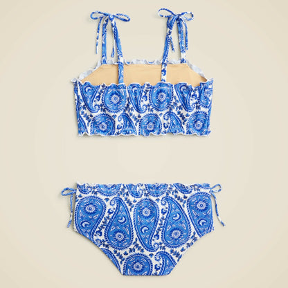 Kids Girls' lettuce-edge two-piece swimsuit with UPF 50+ fabric - J.Crew