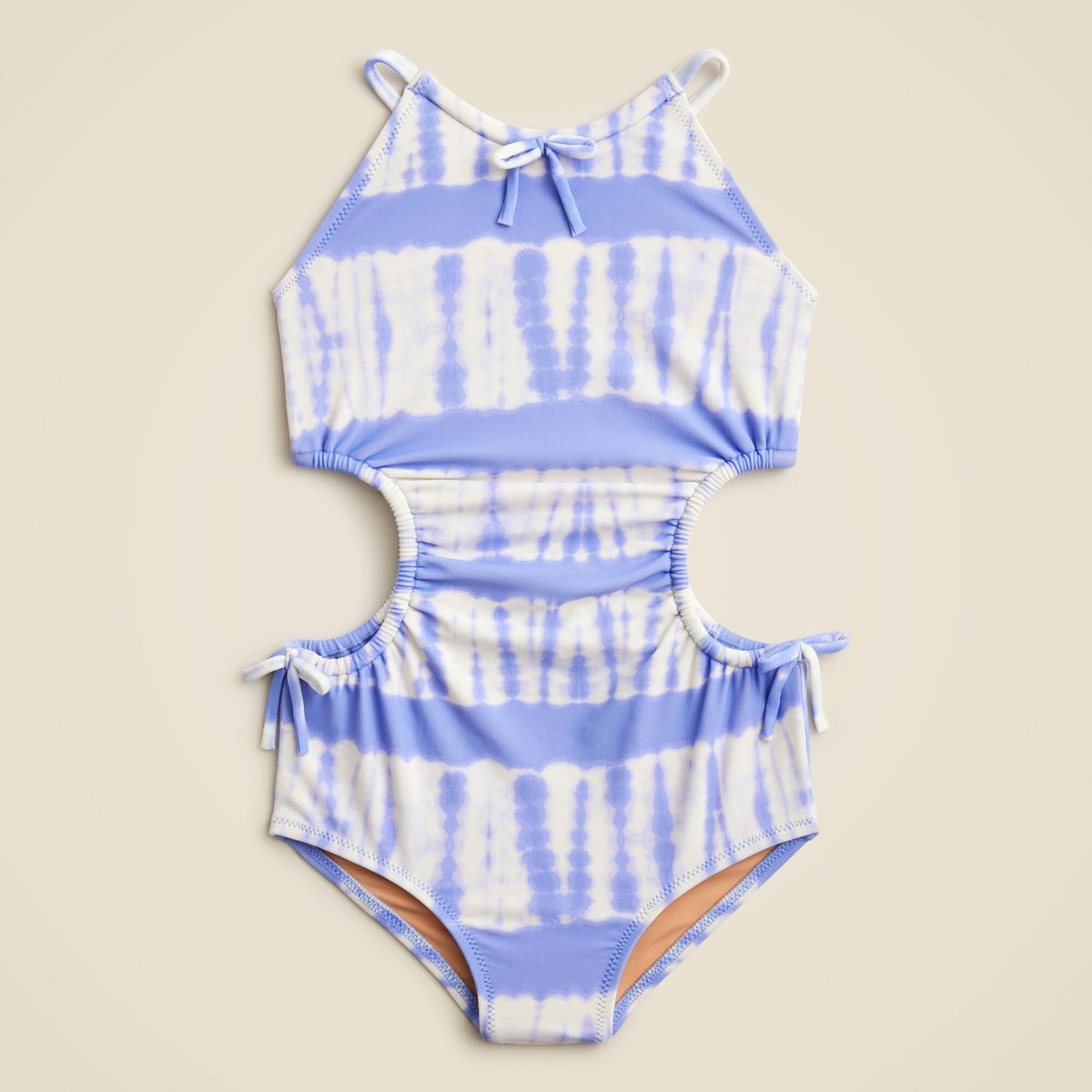 Kids Girls' side-cutout one-piece swimsuit with UPF 50+ fabric - J.Crew