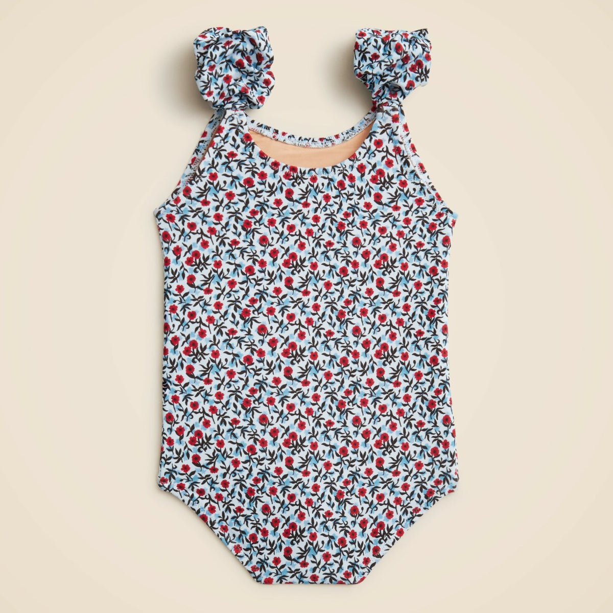 Kids Girls' puff-sleeve one-piece swimsuit with UPF 50+ fabric - J.Crew