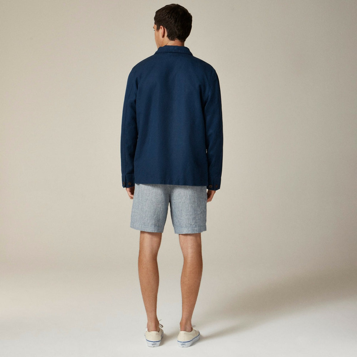 Men Cotton-linen blend chore jacket - J.Crew