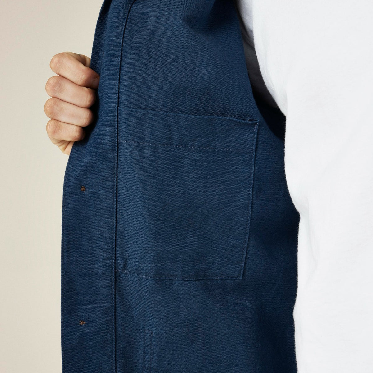 Men Cotton-linen blend chore jacket - J.Crew