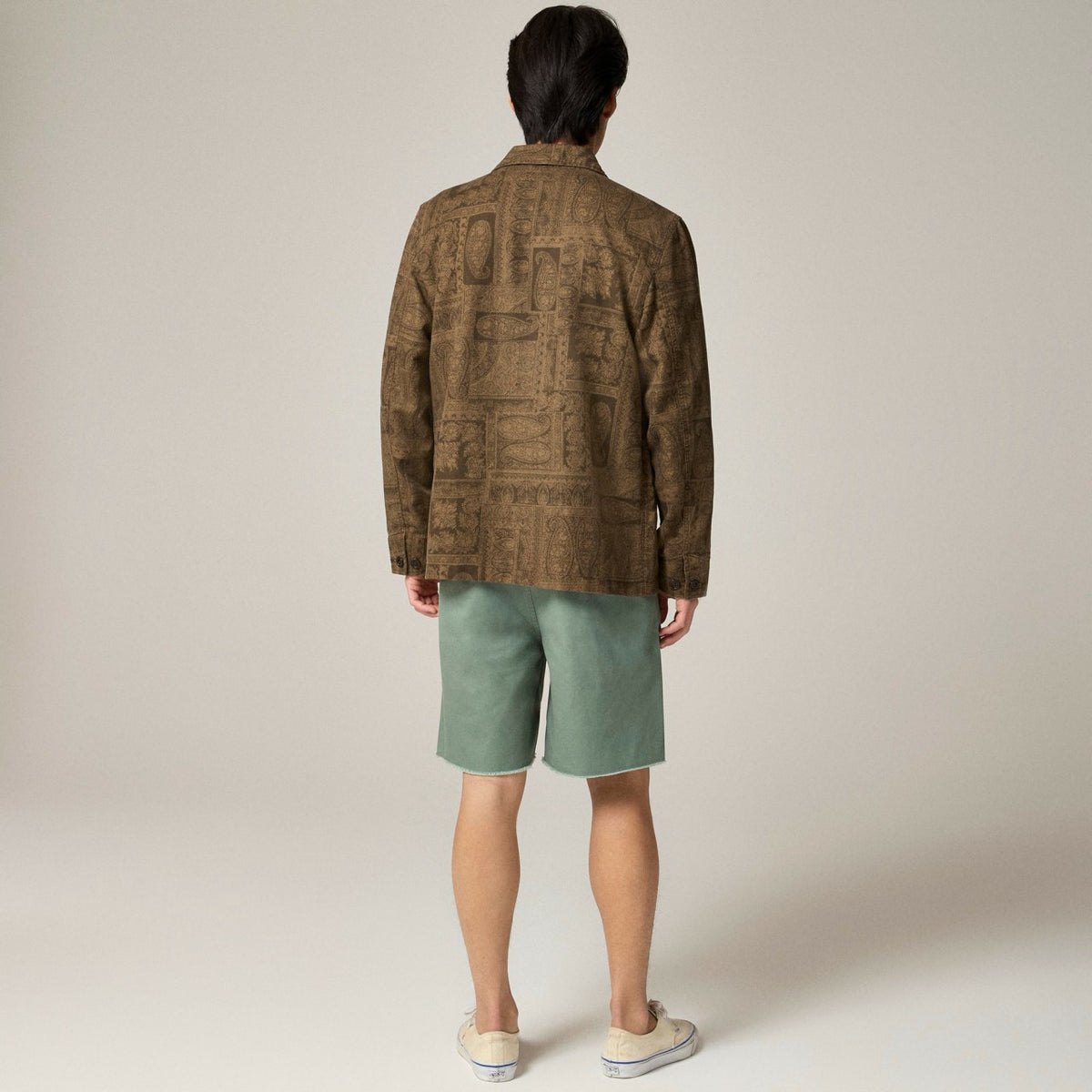 Men Cotton-linen blend chore jacket - J.Crew