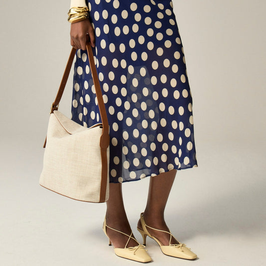 Women Berkeley shoulder bucket bag in Spanish canvas - J.Crew