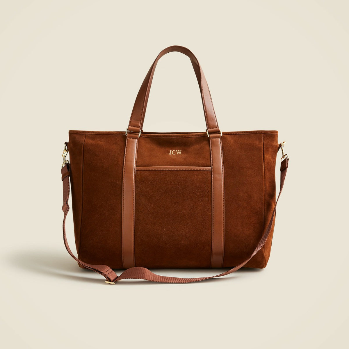 Women Berkeley overnight tote in suede - J.Crew