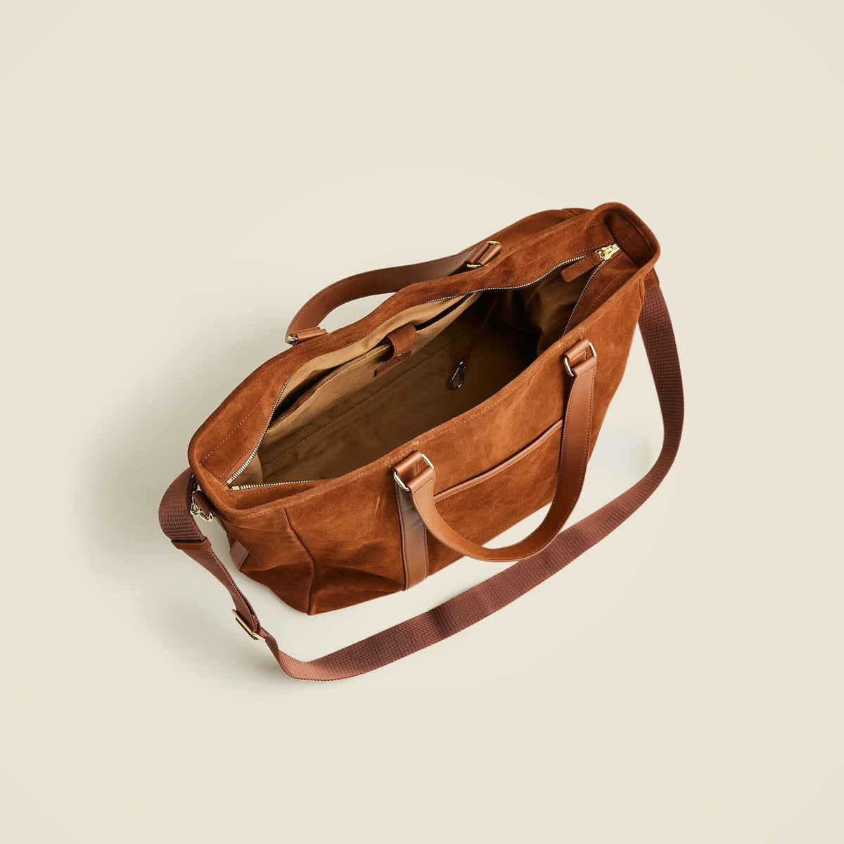 Women Berkeley overnight tote in suede - J.Crew