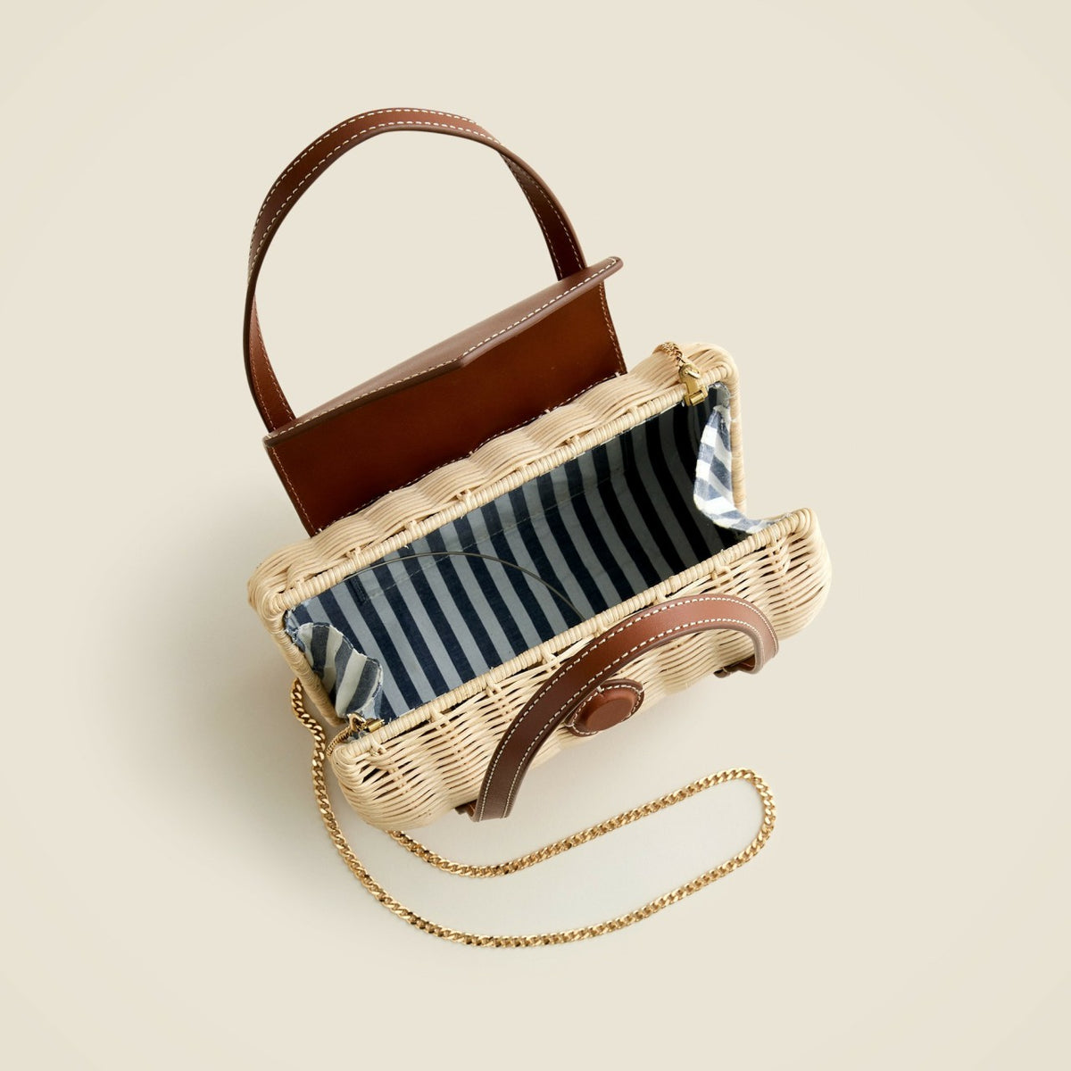 Women Small rattan top-handle bag - J.Crew