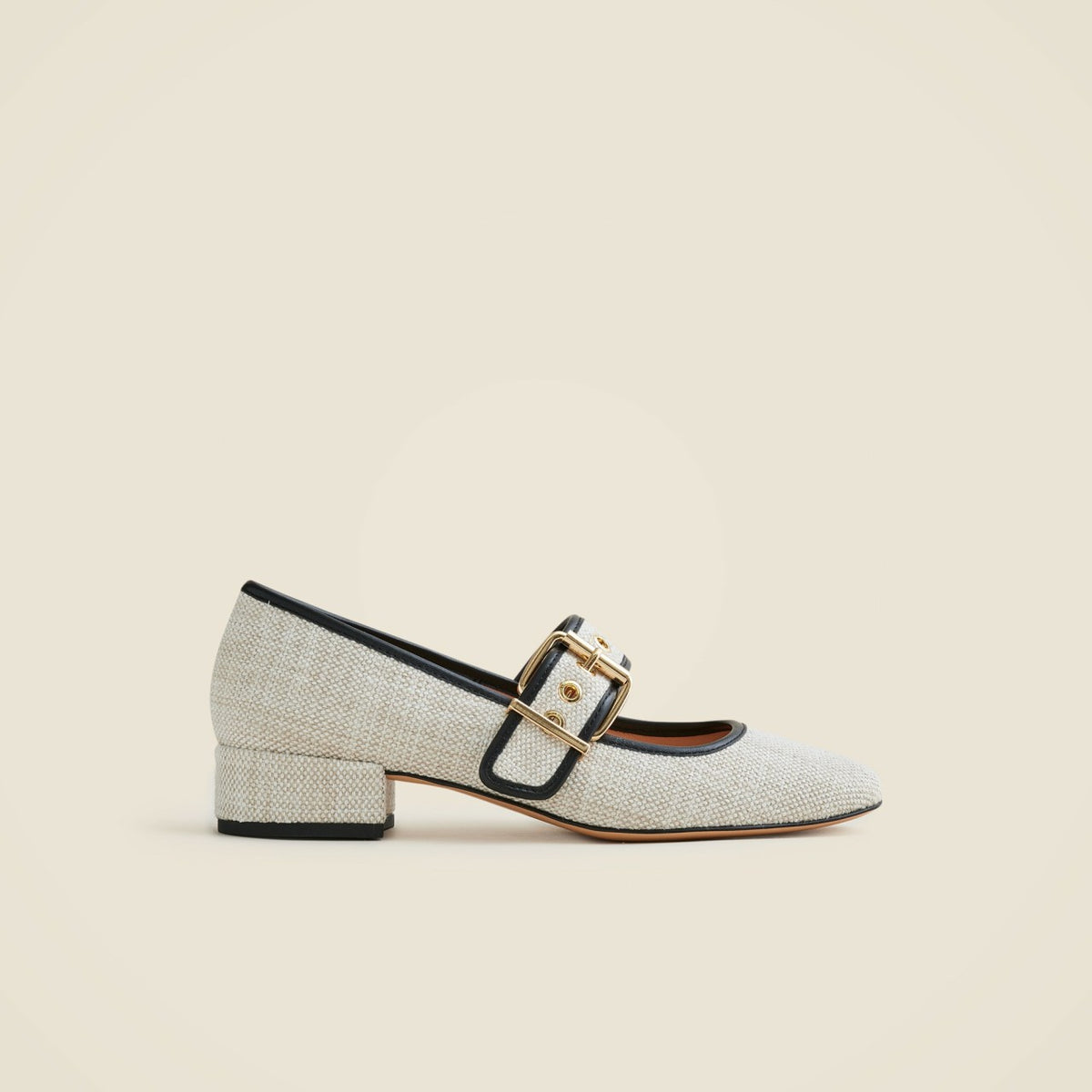 Women Teagan Mary Jane heels in Spanish canvas - J.Crew