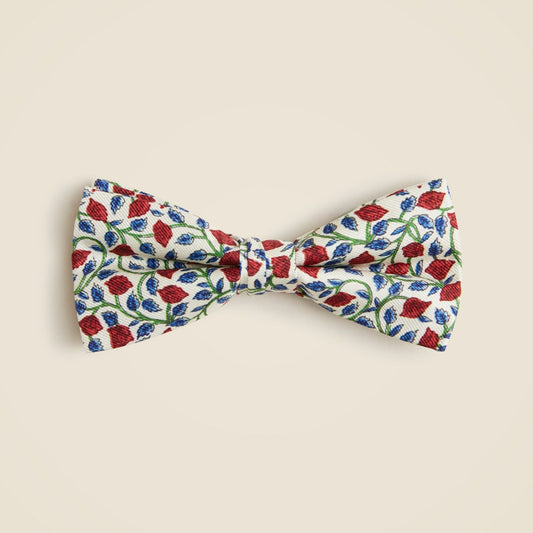 Kids Kids' silk bow tie in rosewood floral - J.Crew