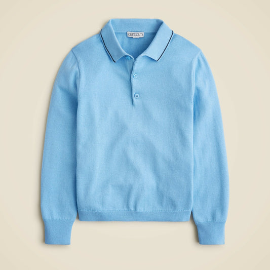 Kids Kids' tipped cotton sweater-polo - J.Crew
