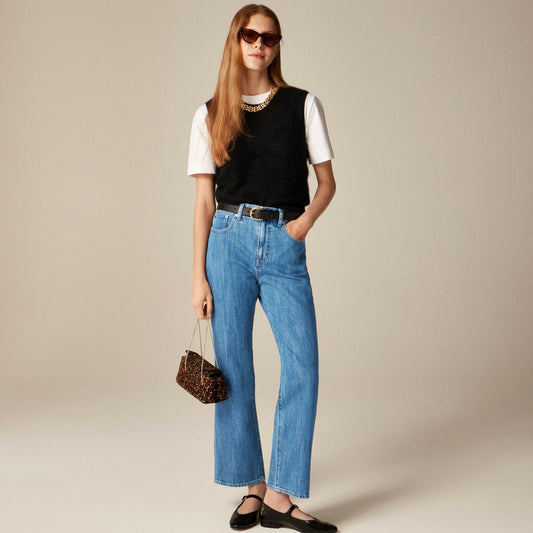Women Mid-rise relaxed kickout jean - J.Crew