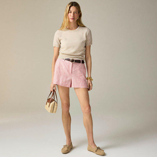 Women 3" Harbor short in striped linen - J.Crew