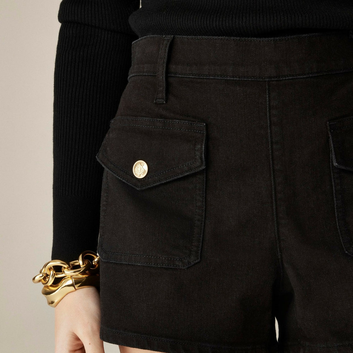 Women Denim short with sailor pockets - J.Crew
