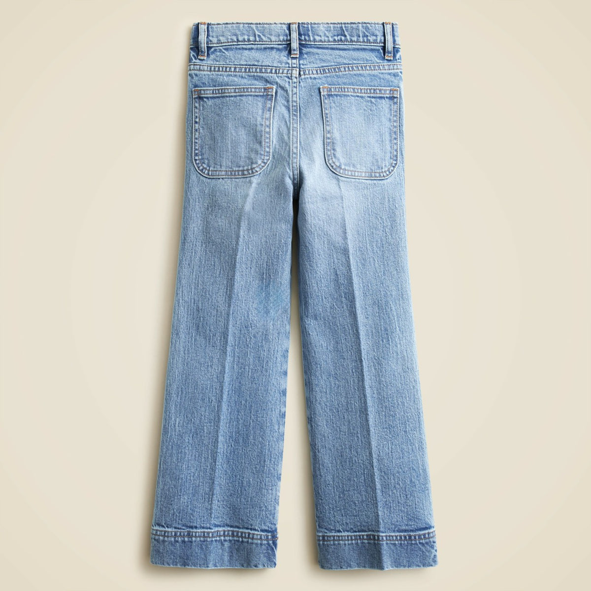 Kids Girls' Sailor stretch denim trouser in light wash - J.Crew