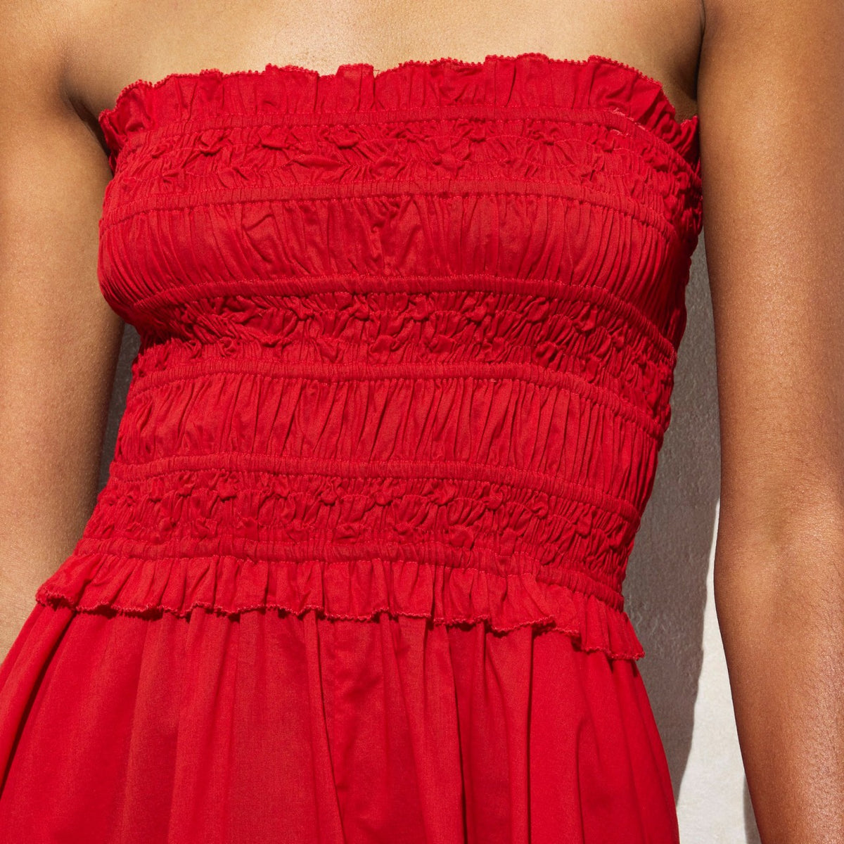Women Smocked maxi dress in cotton voile - J.Crew