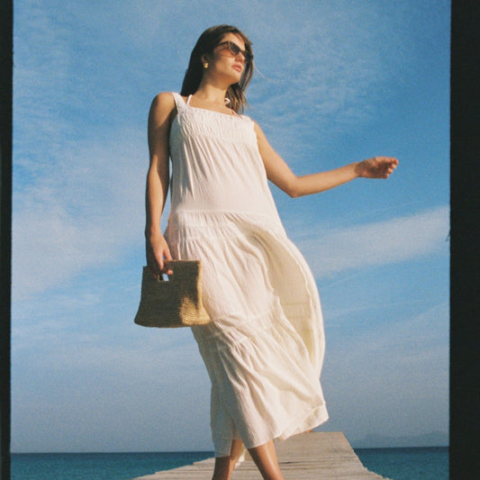Women Airy gauze tiered maxi dress - J.Crew