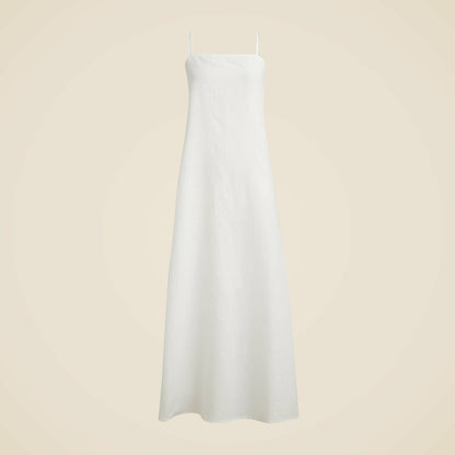 Women Linen-cotton blend tie-back midi dress - J.Crew