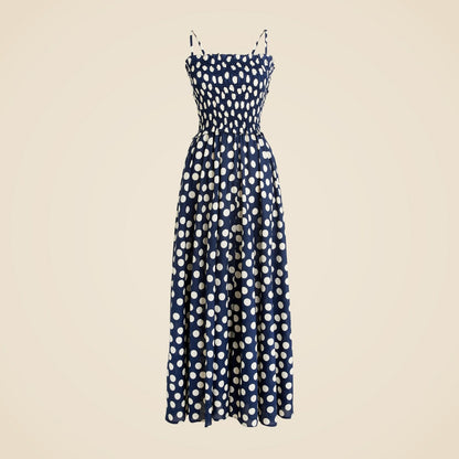 Women Smocked maxi dress in cotton voile - J.Crew
