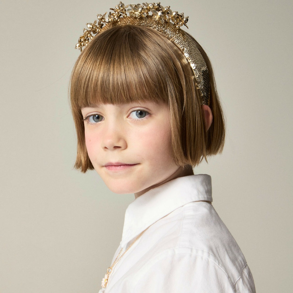 Kids Girls' sequin flower headband - J.Crew