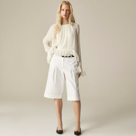 Women Cotton-blend culotte - J.Crew