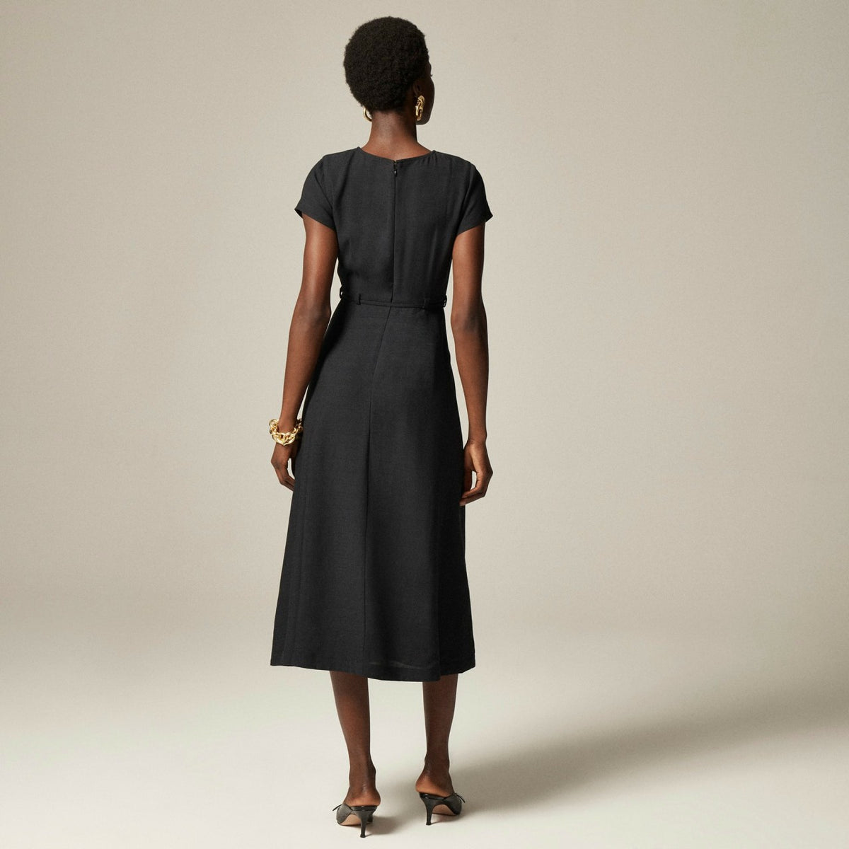 Women Mathilde dress in luster canvas - J.Crew