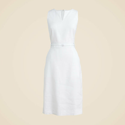 Women Simone dress in stretch linen blend - J.Crew