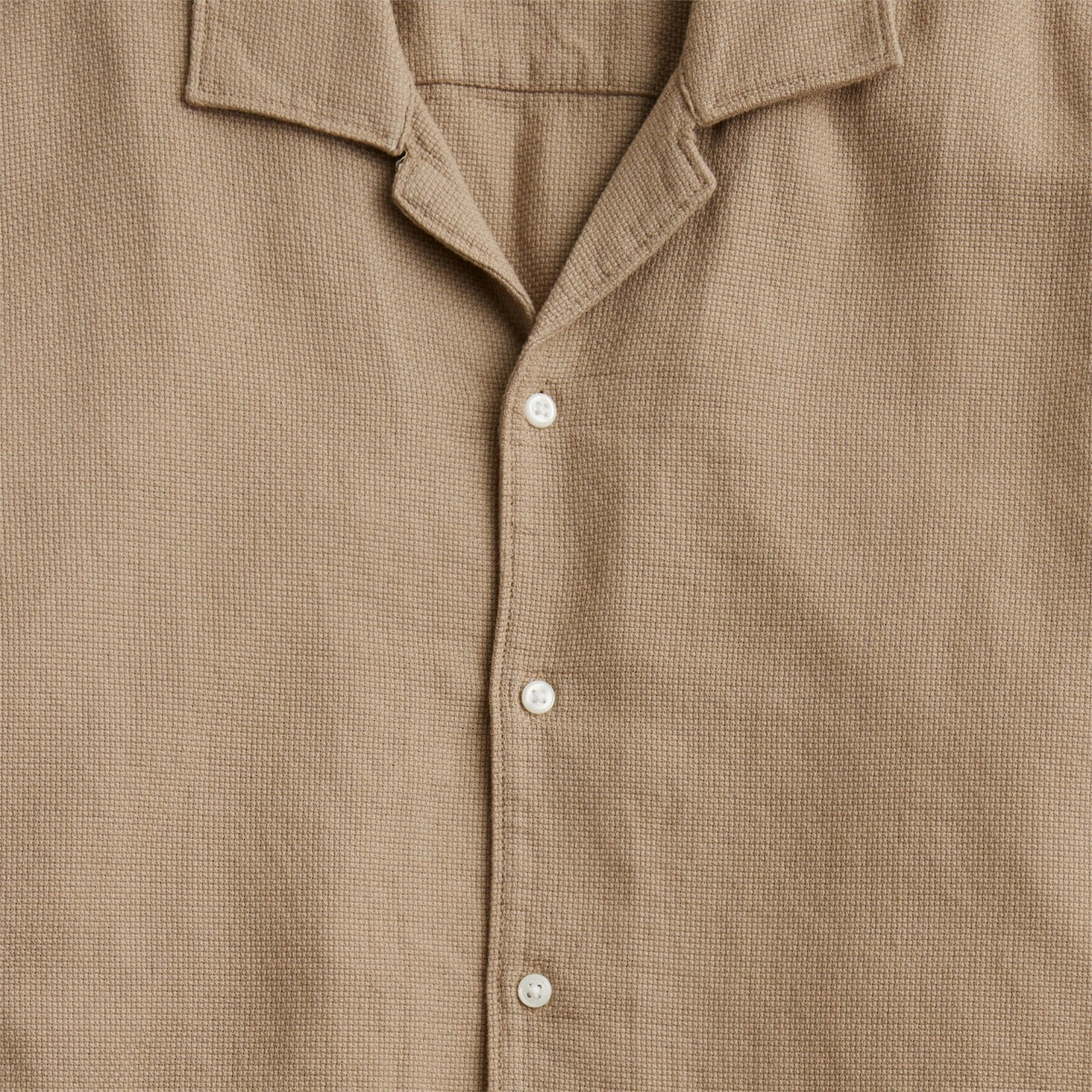 Men Short-sleeve textured cotton camp-collar shirt - J.Crew