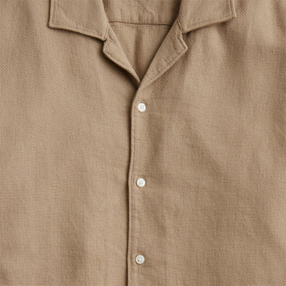 Men Short-sleeve textured cotton camp-collar shirt - J.Crew
