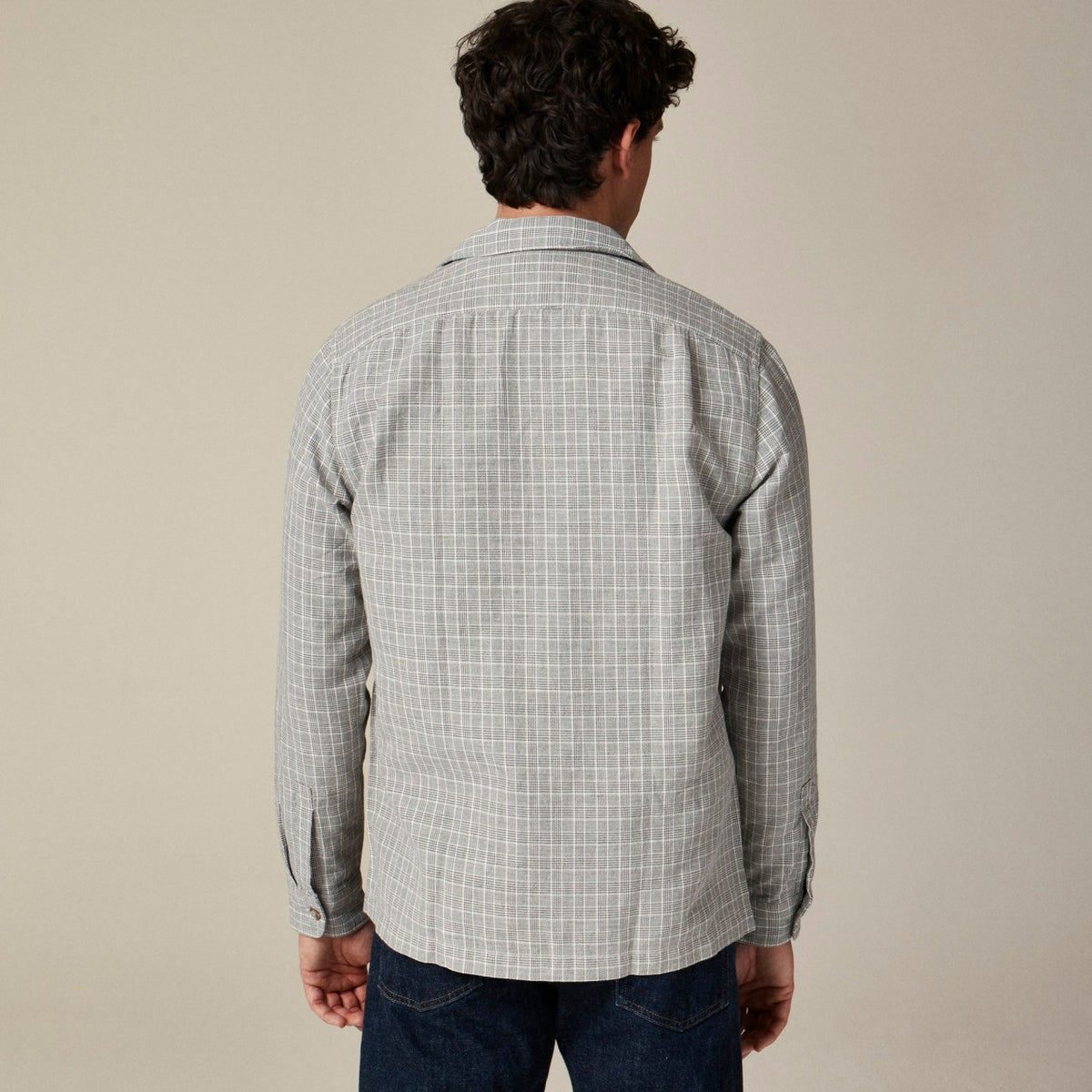 Men Linen-cotton blend twill shirt-jacket - J.Crew