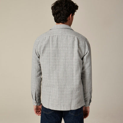 Men Linen-cotton blend twill shirt-jacket - J.Crew