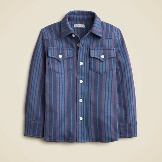 Kids Kids' long-sleeve Seaboard soft-knit shirt in stripe - J.Crew