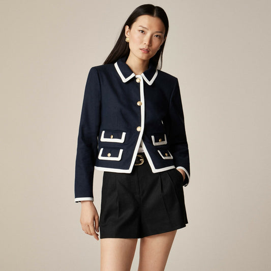 Women Lucie lady jacket in stretch linen blend - J.Crew