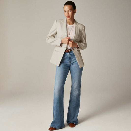 Women Alexandra blazer in stretch linen blend - J.Crew