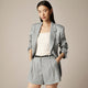 Ivory Navy Herringbone