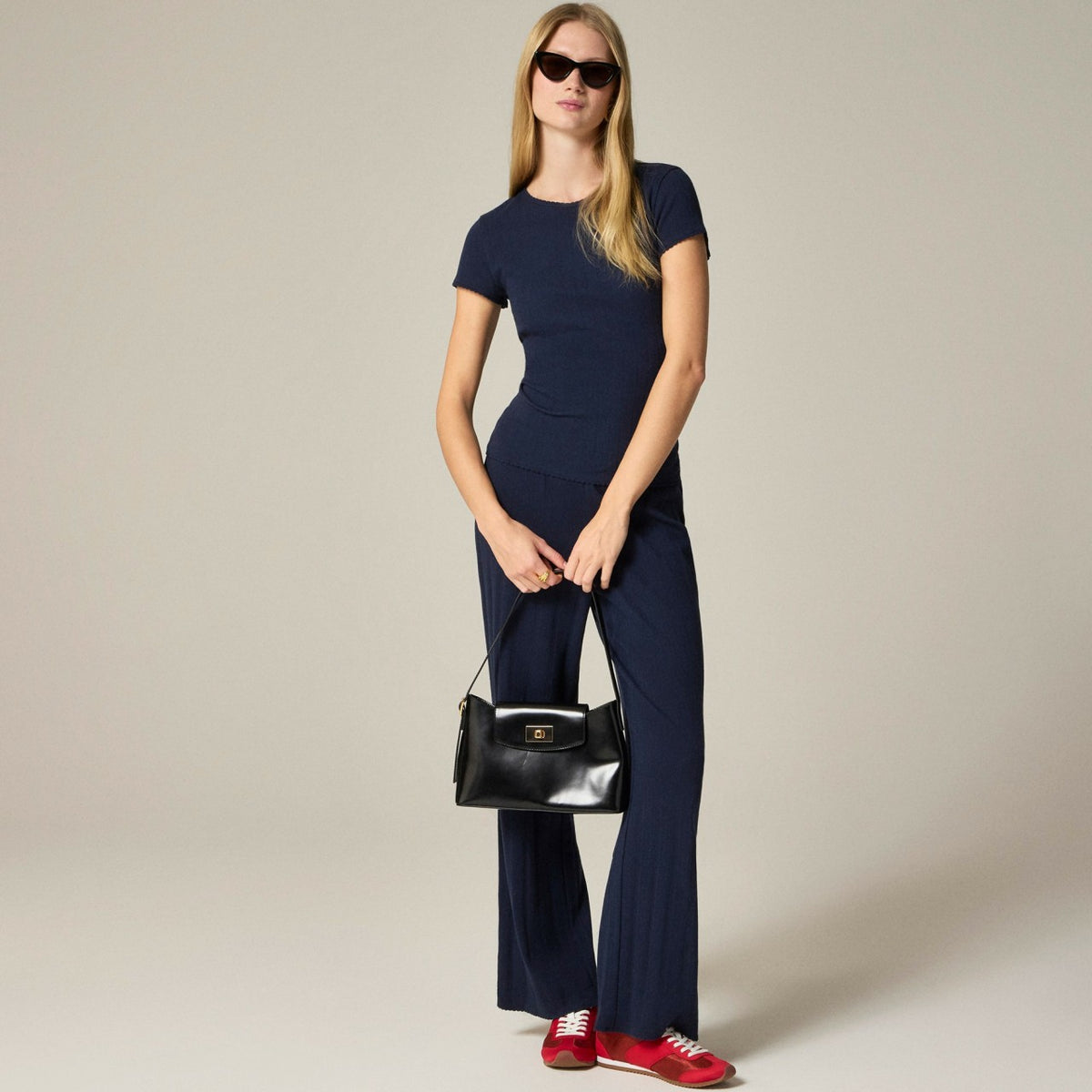 Women Pointelle short-sleeve T-shirt - J.Crew