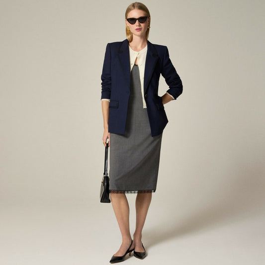 Women Vivienne blazer in Italian stretch merino wool blend - J.Crew
