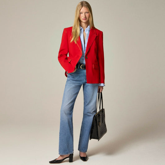 Women Vivienne blazer in Italian stretch merino wool blend - J.Crew