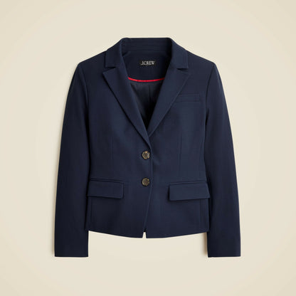Women Shrunken-fit blazer in bi-stretch cotton blend - J.Crew